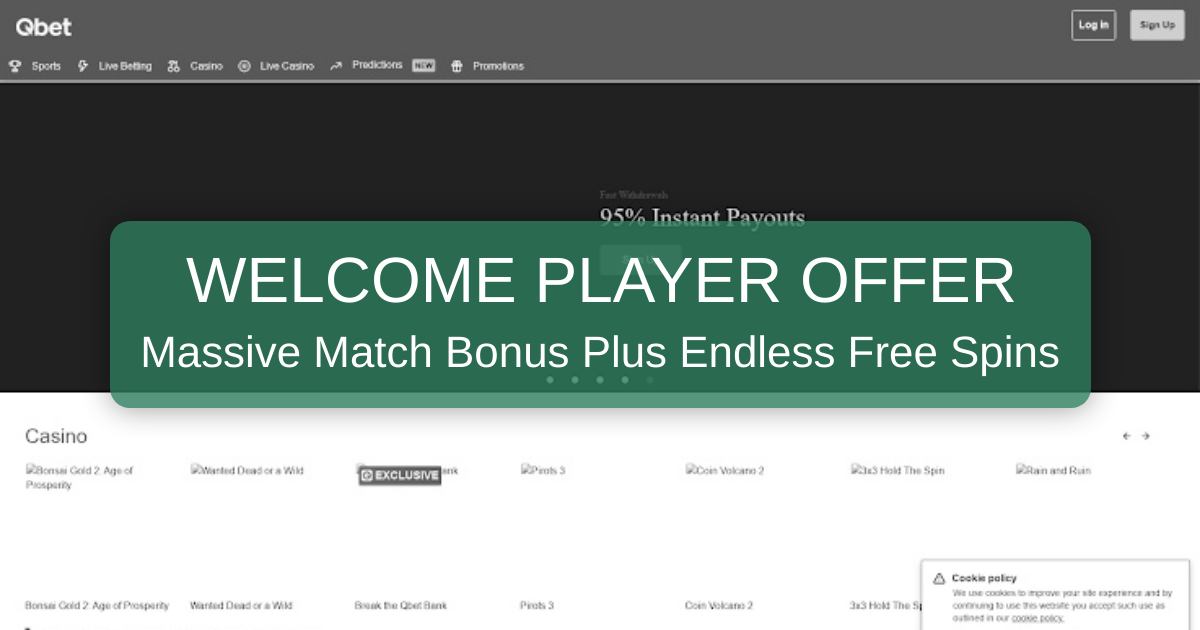 QBet Casino banner